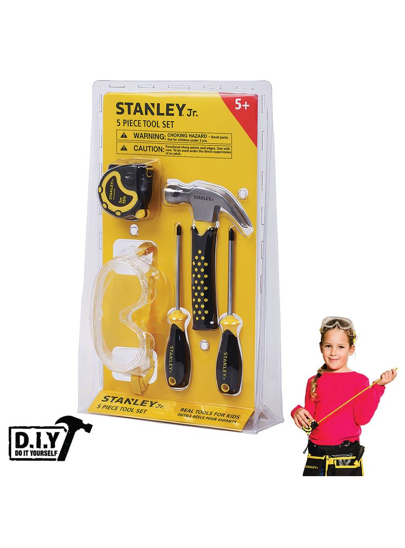 Juego de 5 Herramientas para niños Stanley Jr-0