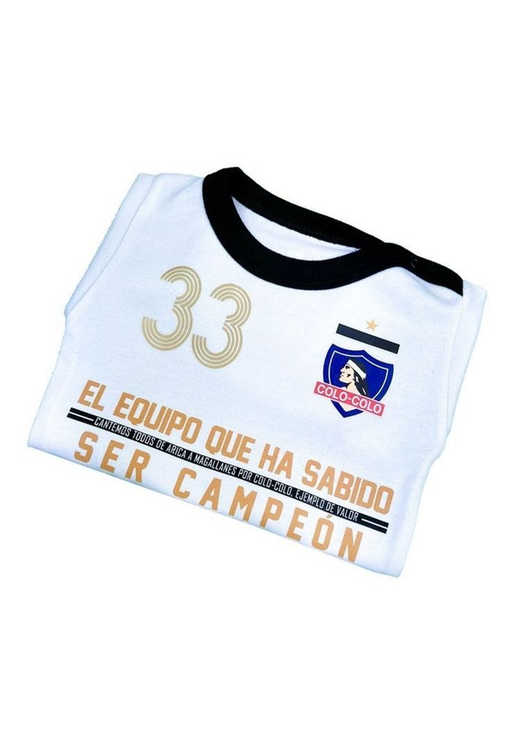      Body Bebé Colo Colo Local Blanco 33 Oficial Manga Larga-2