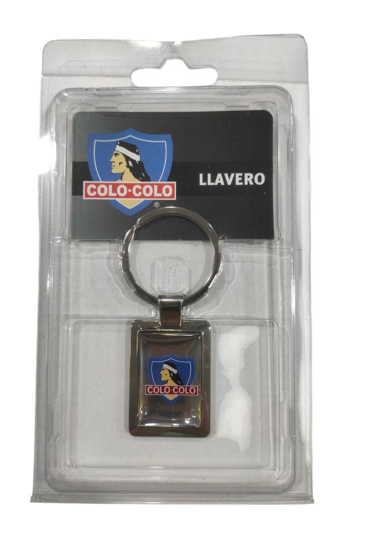 Llavero Colo Colo Generico Cuadrado Nuevo 2023-2
