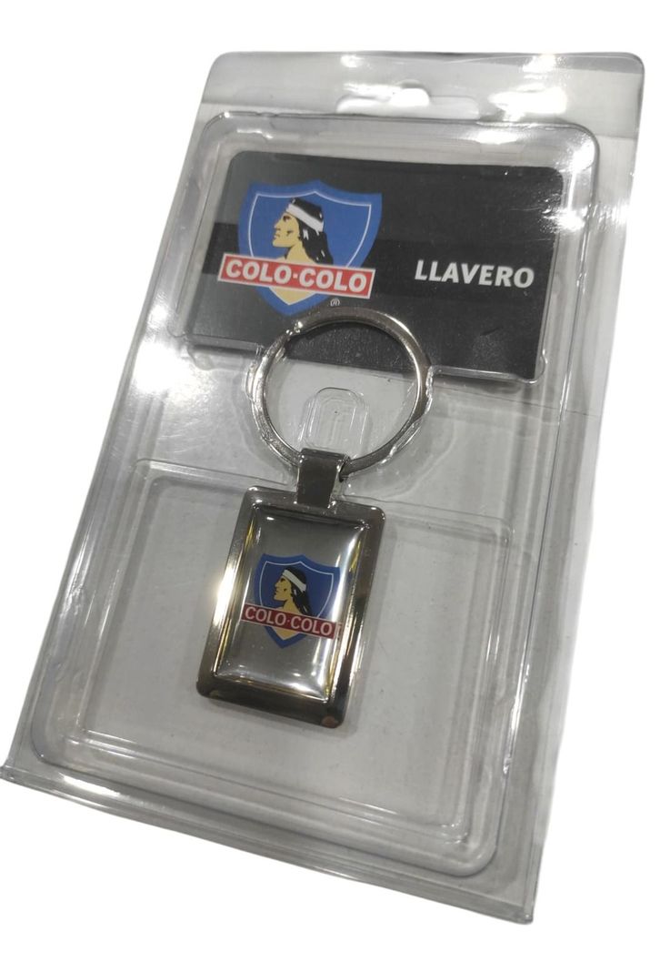 Llavero Colo Colo Generico Cuadrado Nuevo 2023-3