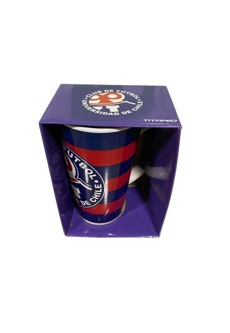 Tazon Latte Universidad De Chile Oficial Original Titanio-0