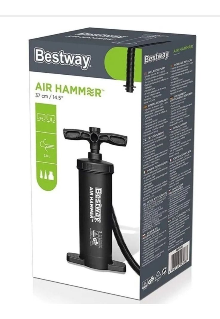Inflador Manual 37cm Nuevo Original Bestway-3
