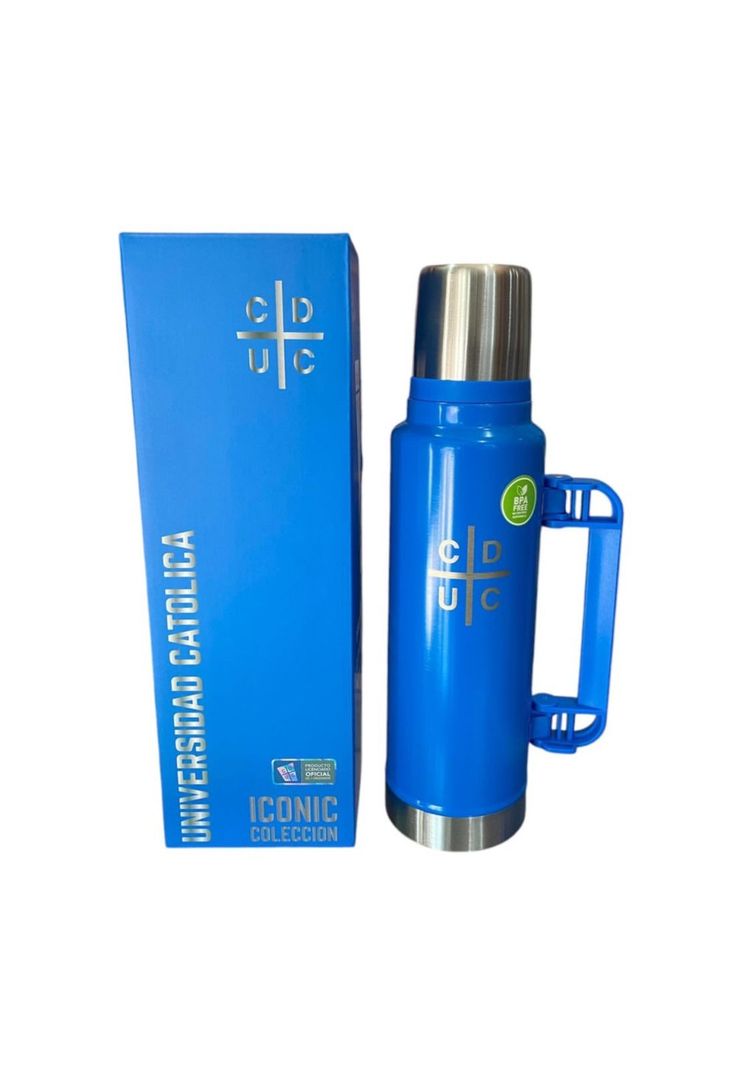 Termo Universidad Católica 1,5L Acero Inoxidable Oficial-1