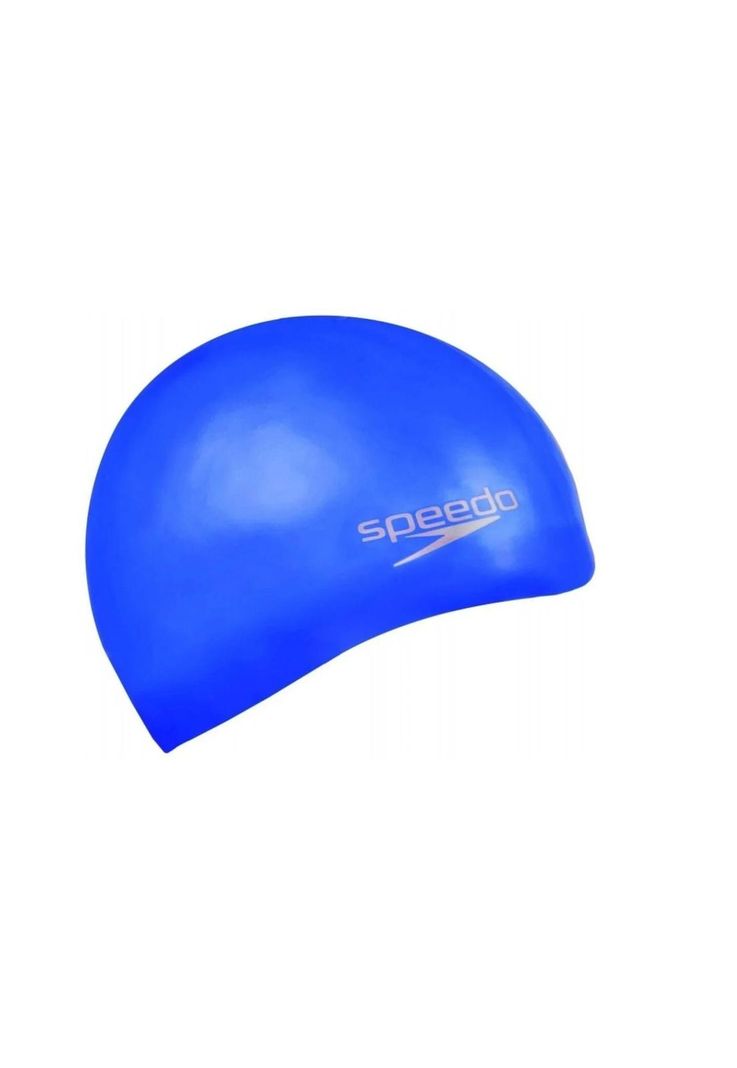 Gorra Natacion Silicona Plain Moulded Colores Speedo Azul