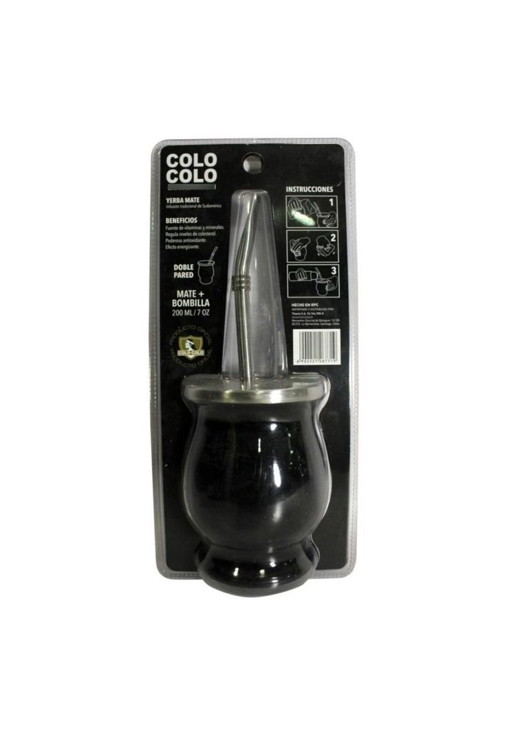 Matera Colo Colo Negra Metálica Oficial Nueva-1