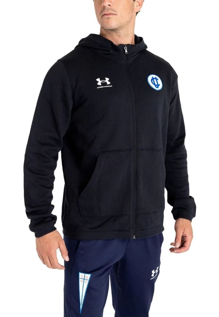 Polerón Universidad Católica 2023 Salida Negro Under Armour-0