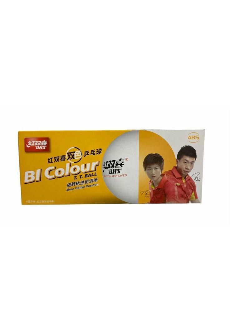 Set 10 pelotas de ping pong bicolor DHS-0