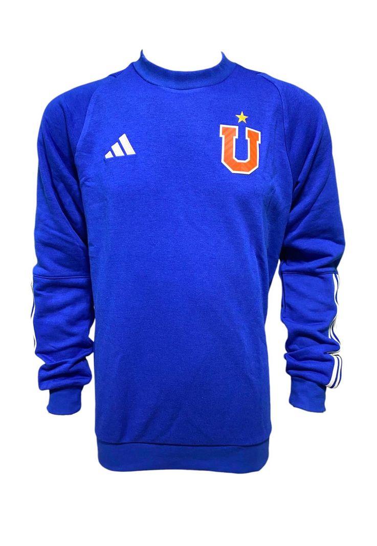 Poleron Universidad De Chile 2023 Salida Crew Nuevo Adidas-0