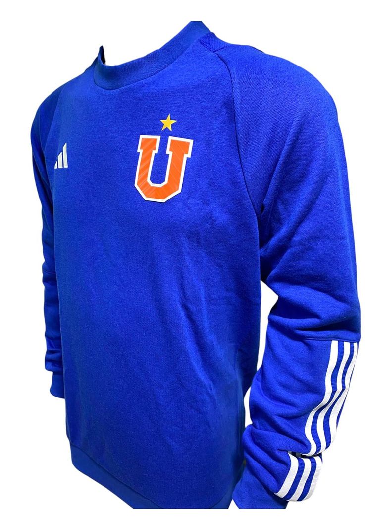 Poleron Universidad De Chile 2023 Salida Crew Nuevo Adidas-1