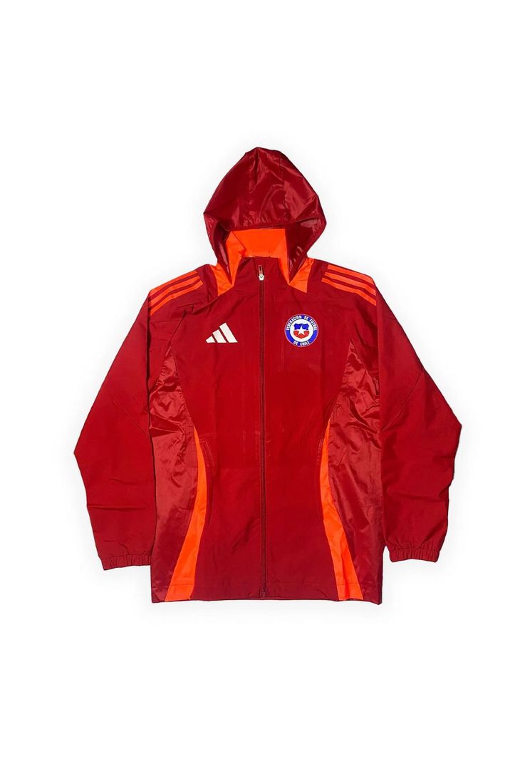 Chaqueta Chile 2024 2025 All Weather Rojo Original Adidas-0