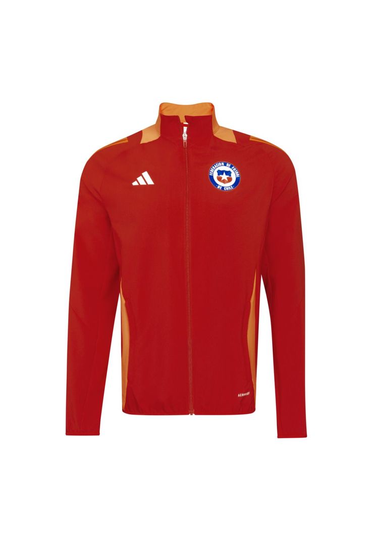 Chaqueta Chile 2024 2025 Presentación Rojo Original Adidas-0