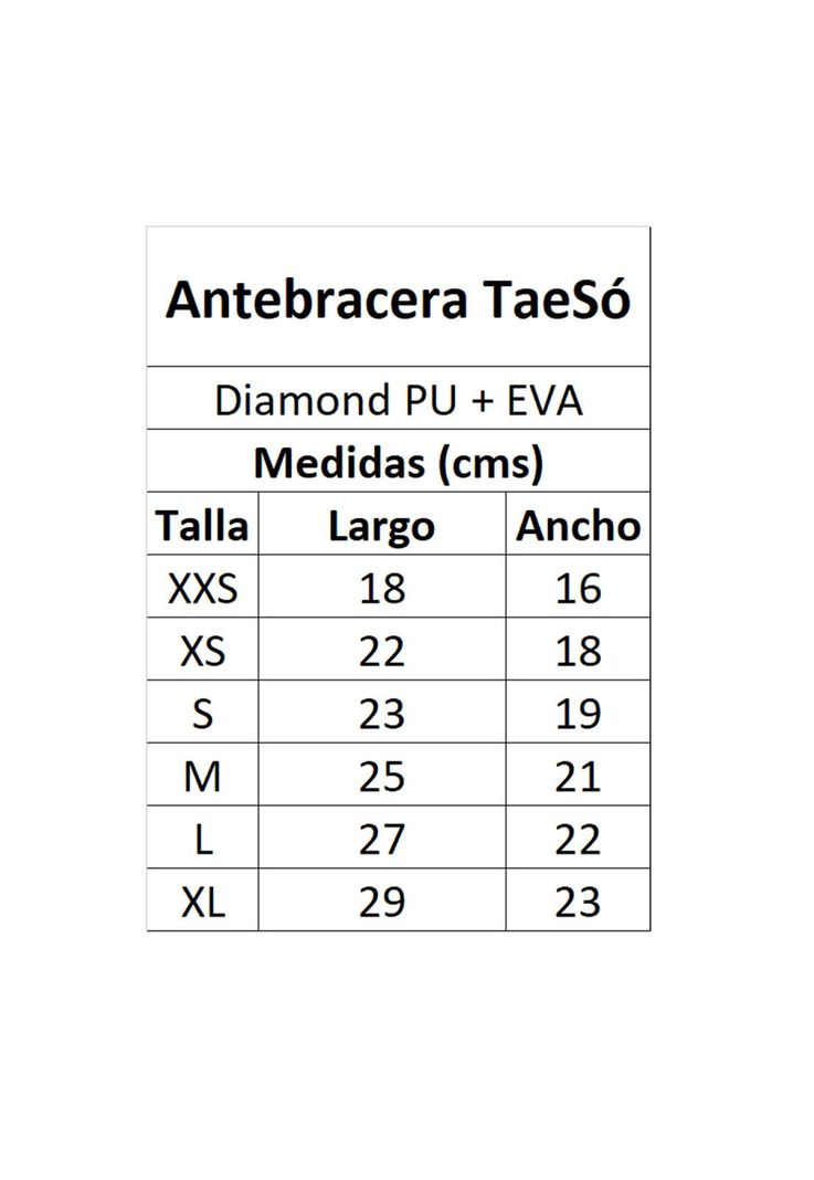 Antebracera taekwondo blanca Taeso-3