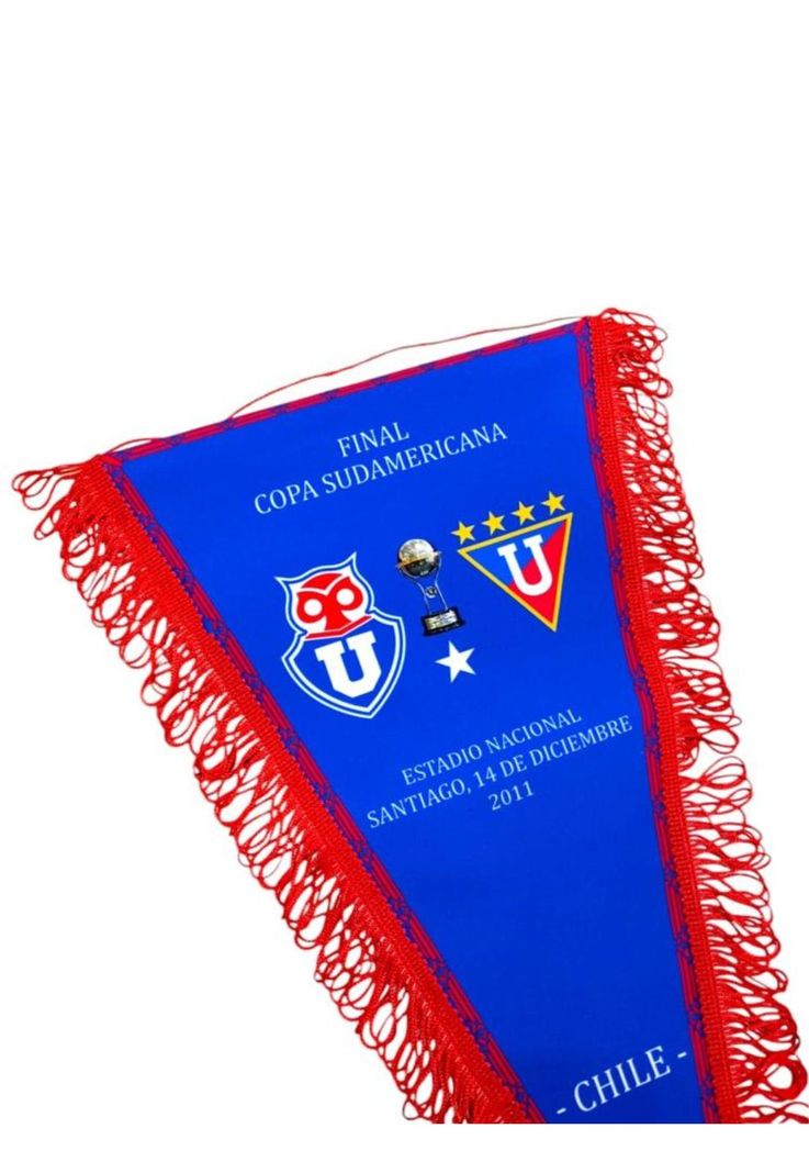 Banderín Universidad De Chile Final Sudamericana 2011 Vs Ldu-1
