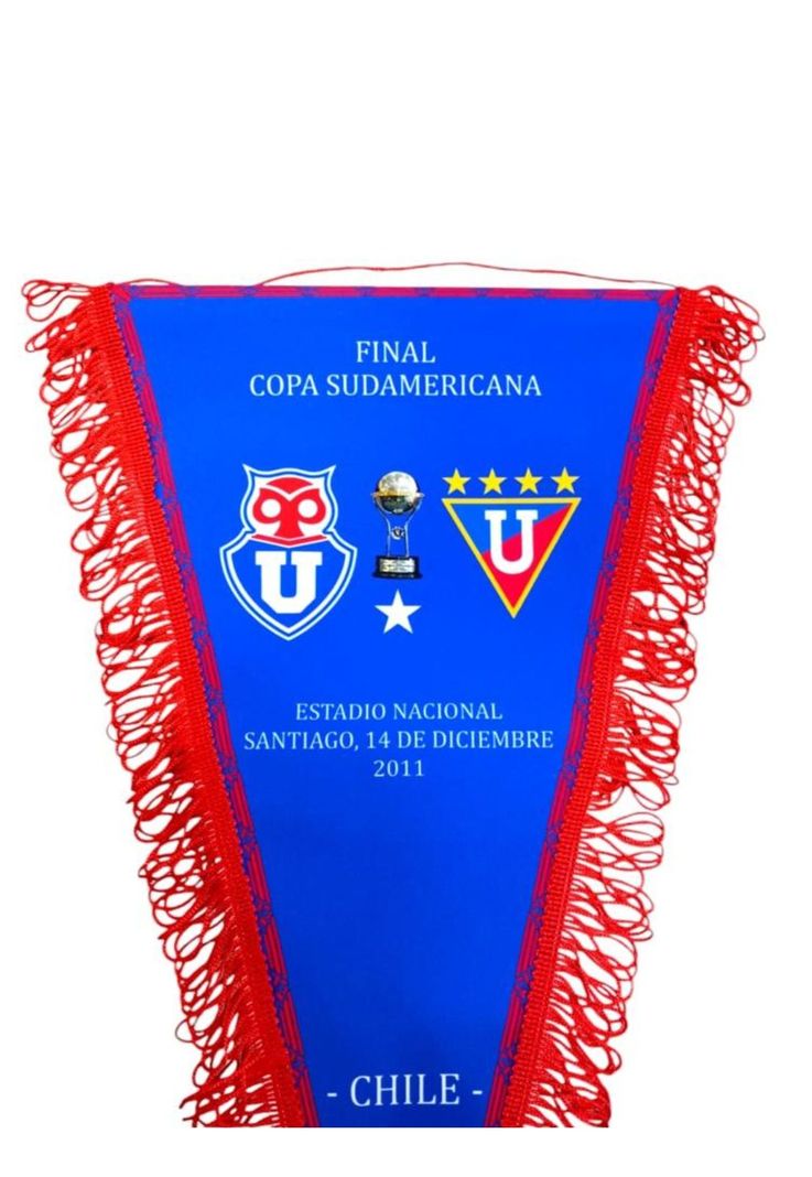 Banderín Universidad De Chile Final Sudamericana 2011 Vs Ldu-2