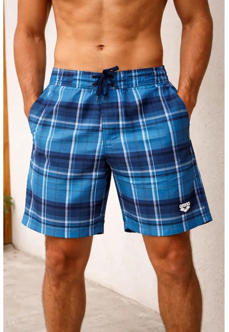 Traje Bano Bermuda Hombre Shaded Colores Arena Azul XL