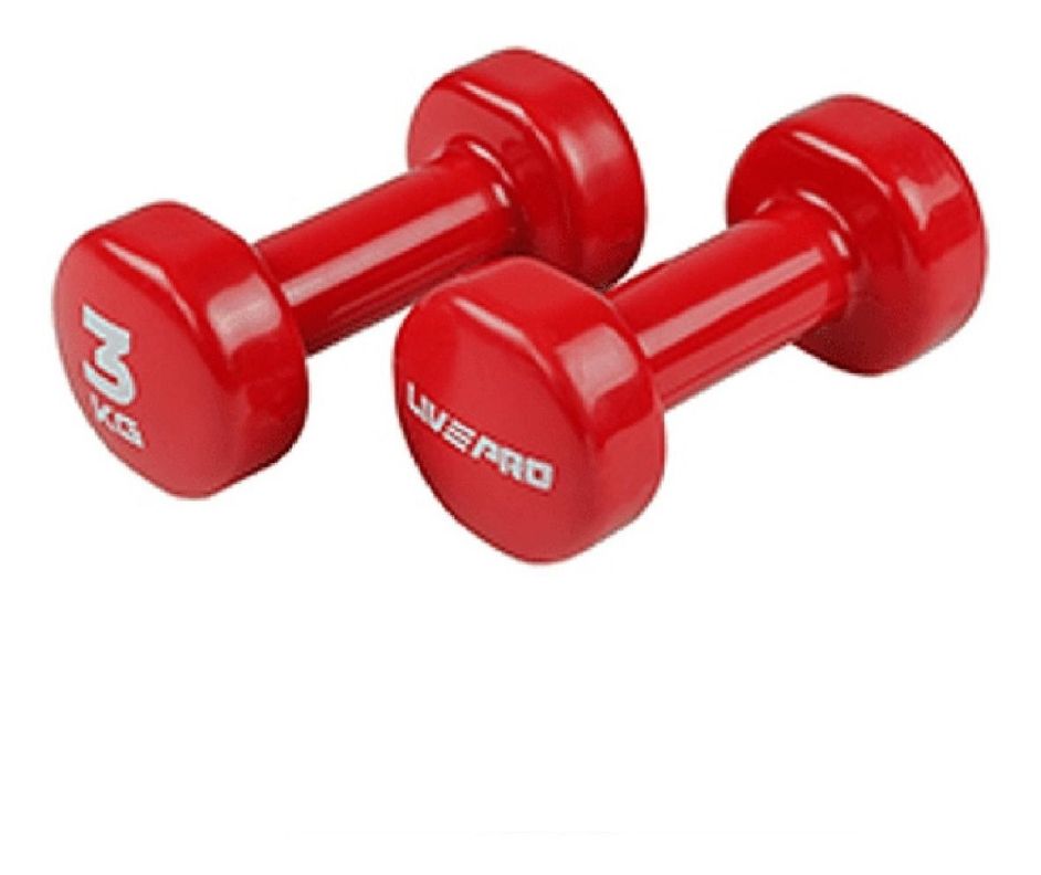      Mancuernas Par 3 Kgs Nueva & Original Live Up-0