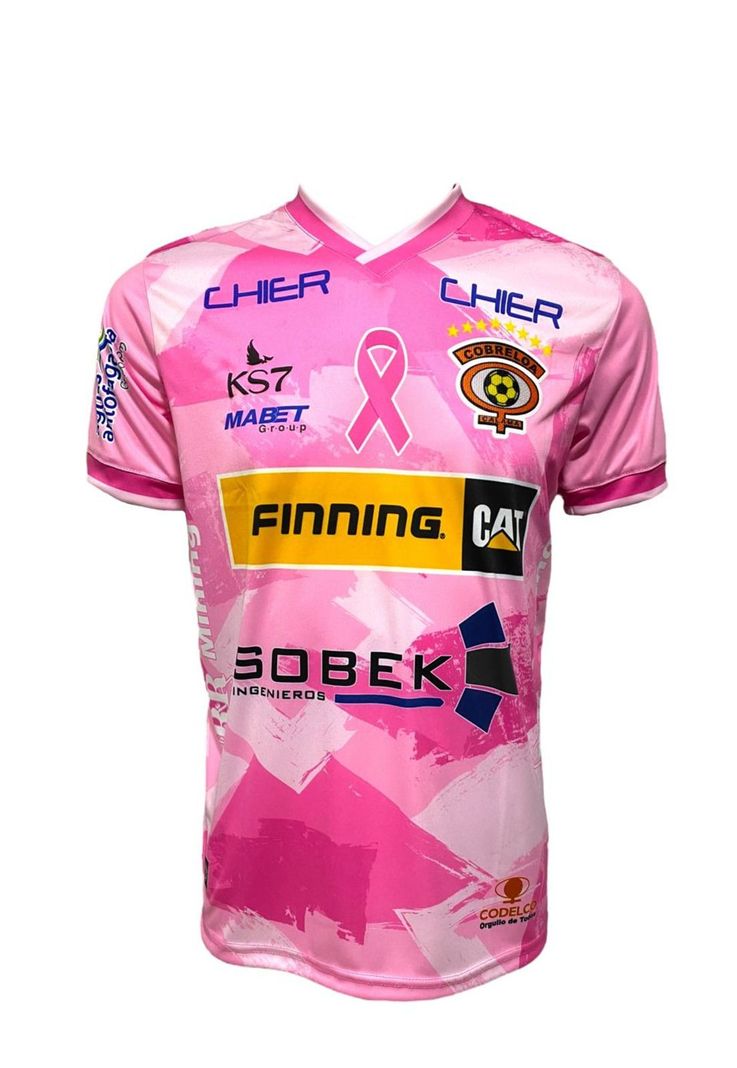 Camiseta Cobreloa 2024 Ed. Cancer de Mamas Original KS7-0