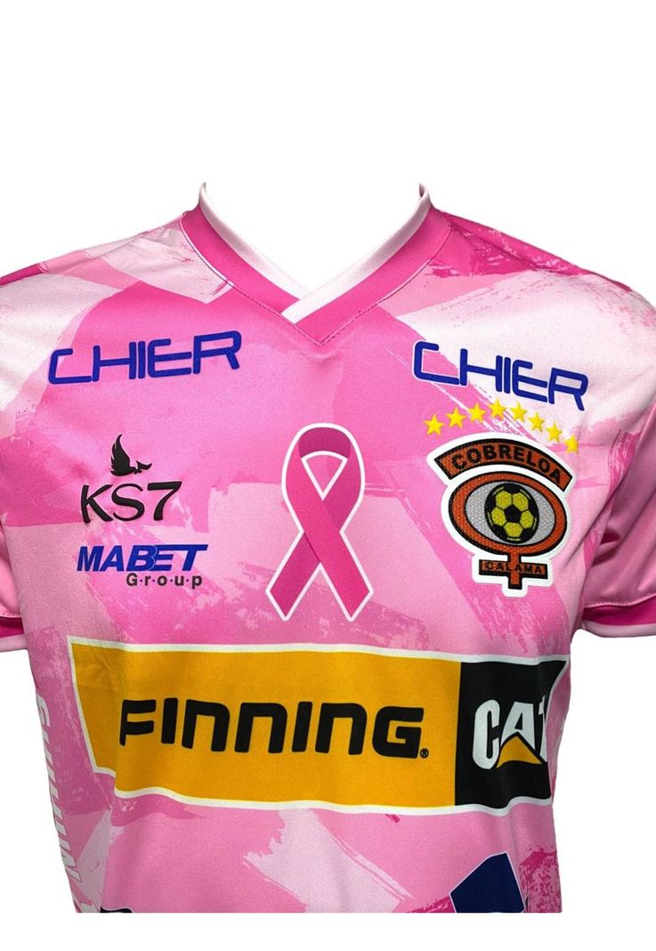 Camiseta Cobreloa 2024 Ed. Cancer de Mamas Original KS7-2