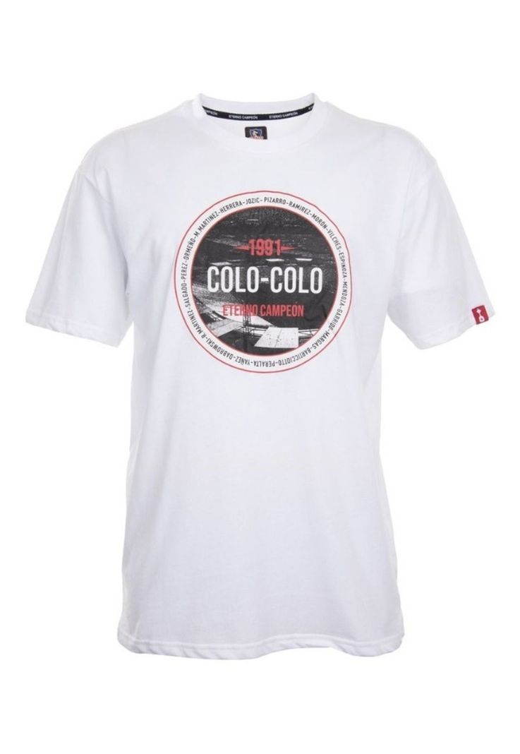      Polera Colo Colo Plantel Eterno Campeon 91 Producto Oficial-0