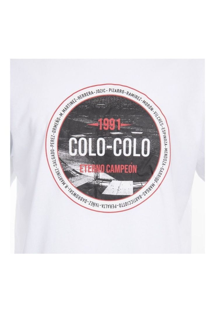      Polera Colo Colo Plantel Eterno Campeon 91 Producto Oficial-1