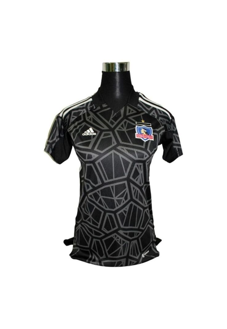 Camiseta Colo Colo 2022 Mujer Arquero Negra Original adidas-0