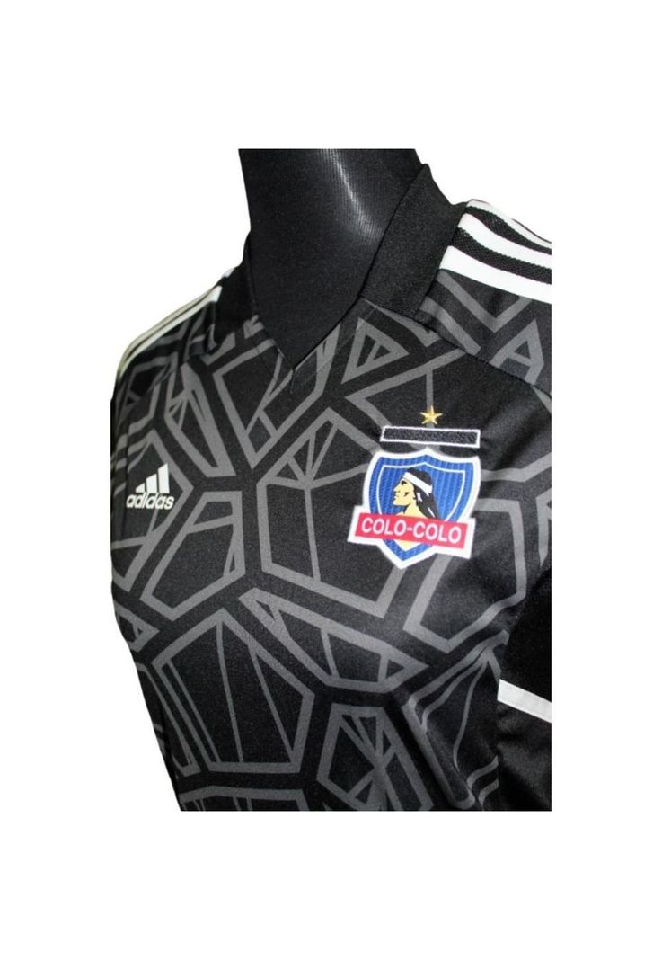 Camiseta Colo Colo 2022 Mujer Arquero Negra Original adidas-1