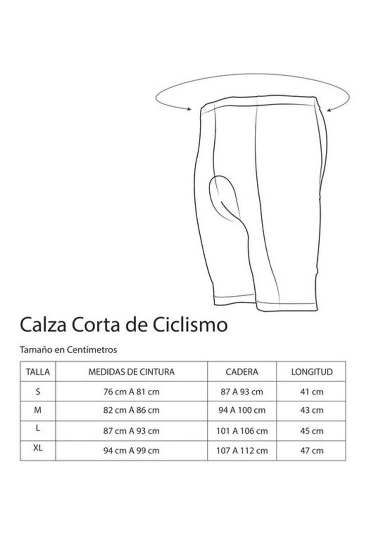      Calza Ciclista Corta Hombre Nueva Original Onwheels-4