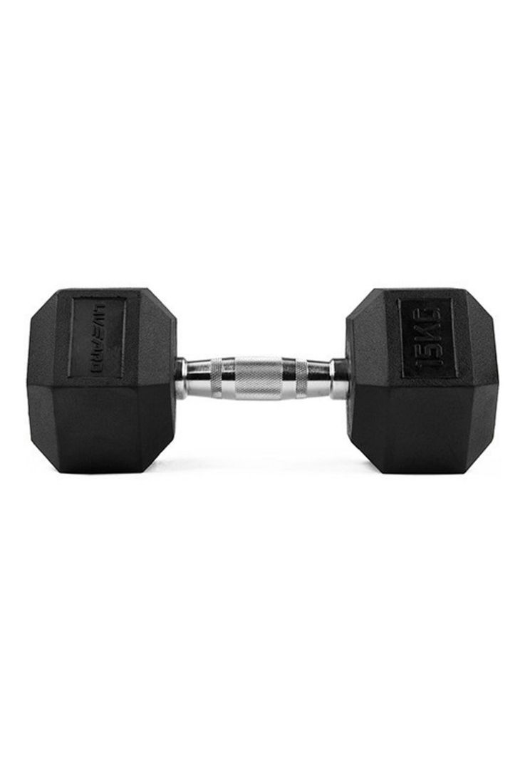      Par Mancuerna Hexagonal 15 Kg Nueva & Original Live Pro-0