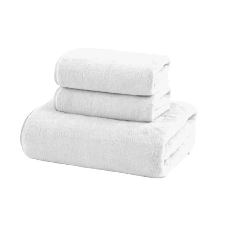 Pack 2 Toallas Blancas Microfibra 070x130-2