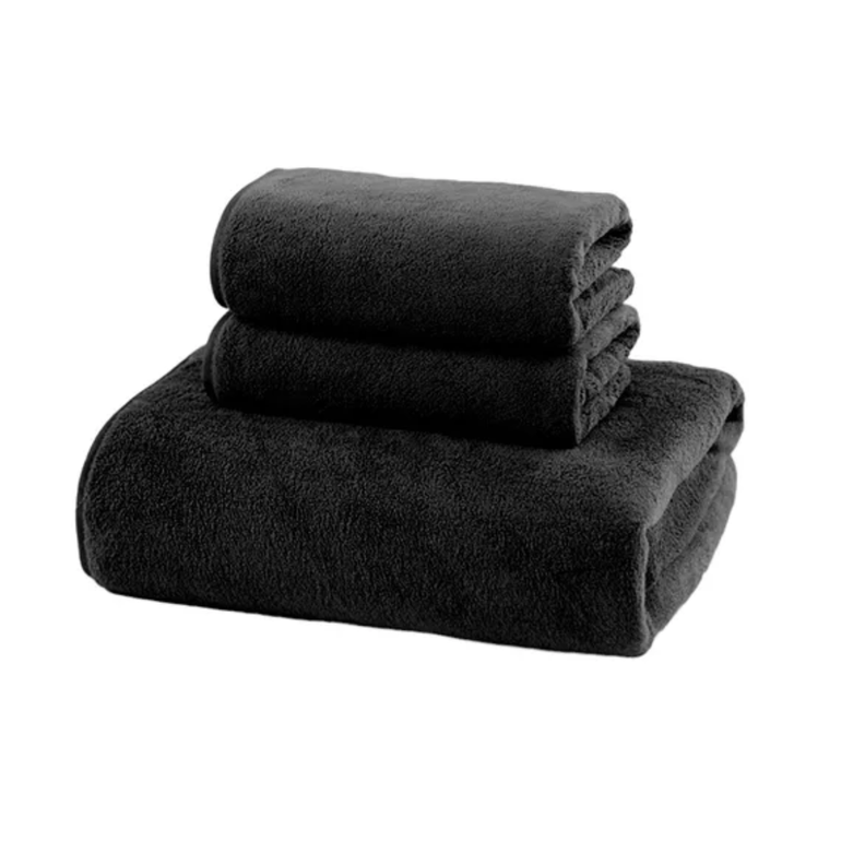 Toalla Negra Microfibra 070x130-2