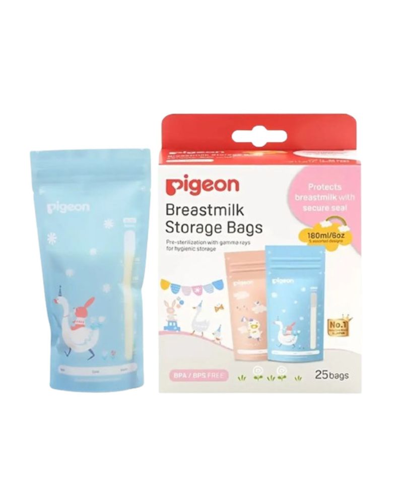 Bolsas Para Almacenar Leche Materna Pigeon - 180ml - 25uds-0