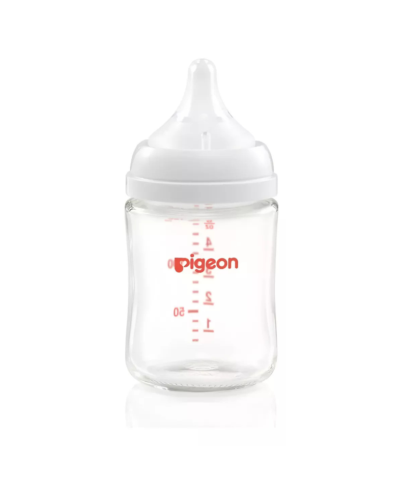 Mamadera Pigeon Softouch Boca Ancha 160ml Vidrio - 0+ Meses-1