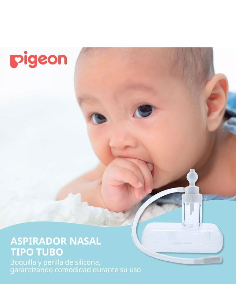 Aspirador Nasal Pigeon Con Deposito Para Bebes Saca Mocos-3