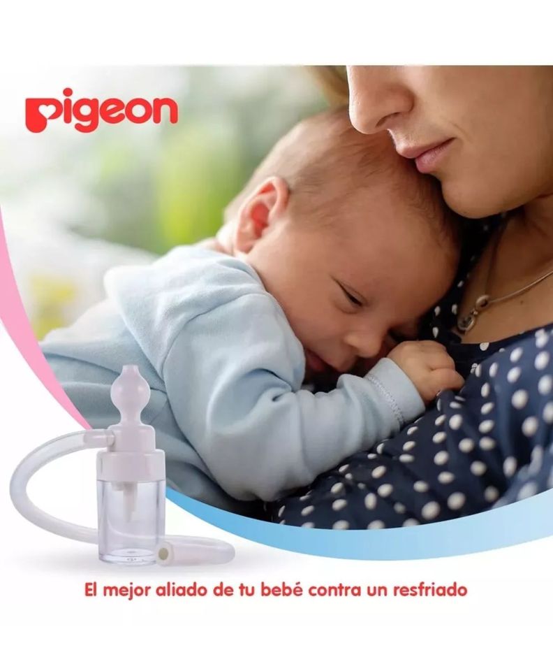 Aspirador Nasal Pigeon Con Deposito Para Bebes Saca Mocos-5