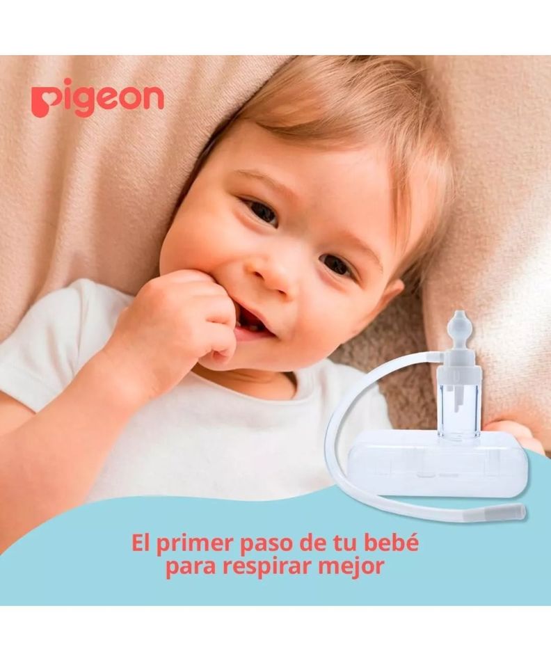 Aspirador Nasal Pigeon Con Deposito Para Bebes Saca Mocos-6
