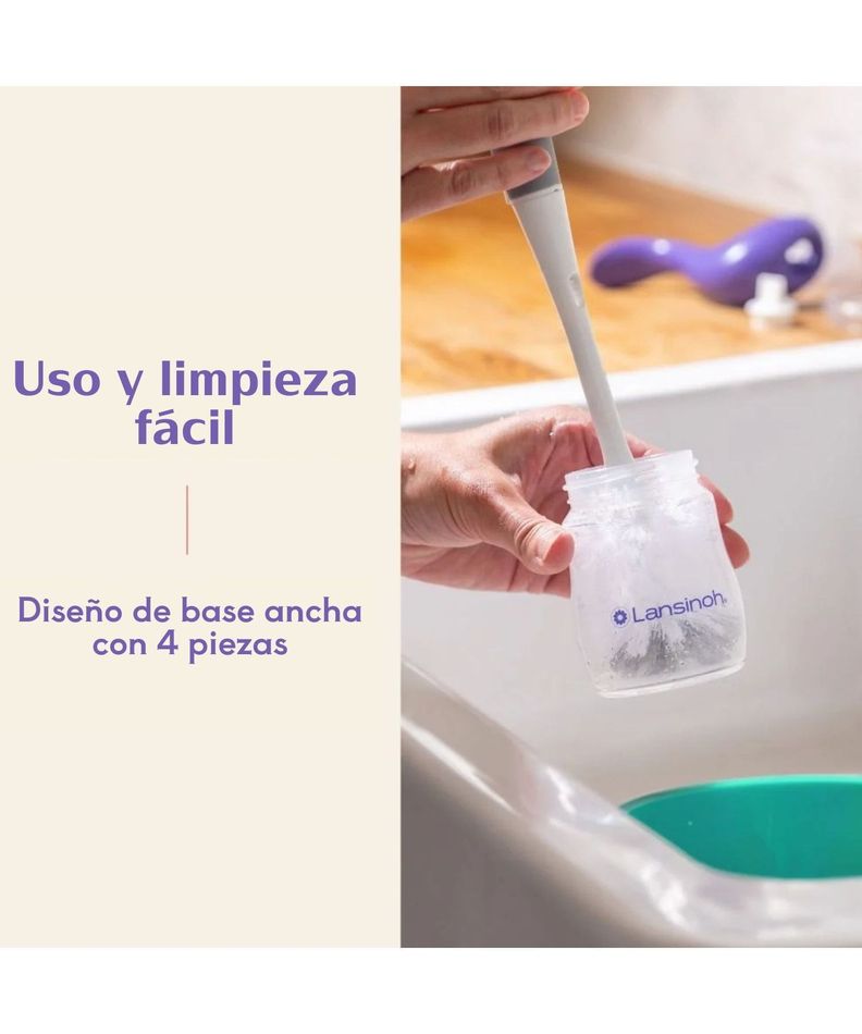 Mamadera Boca Ancha Natural Wave Lansinoh 160ml-5