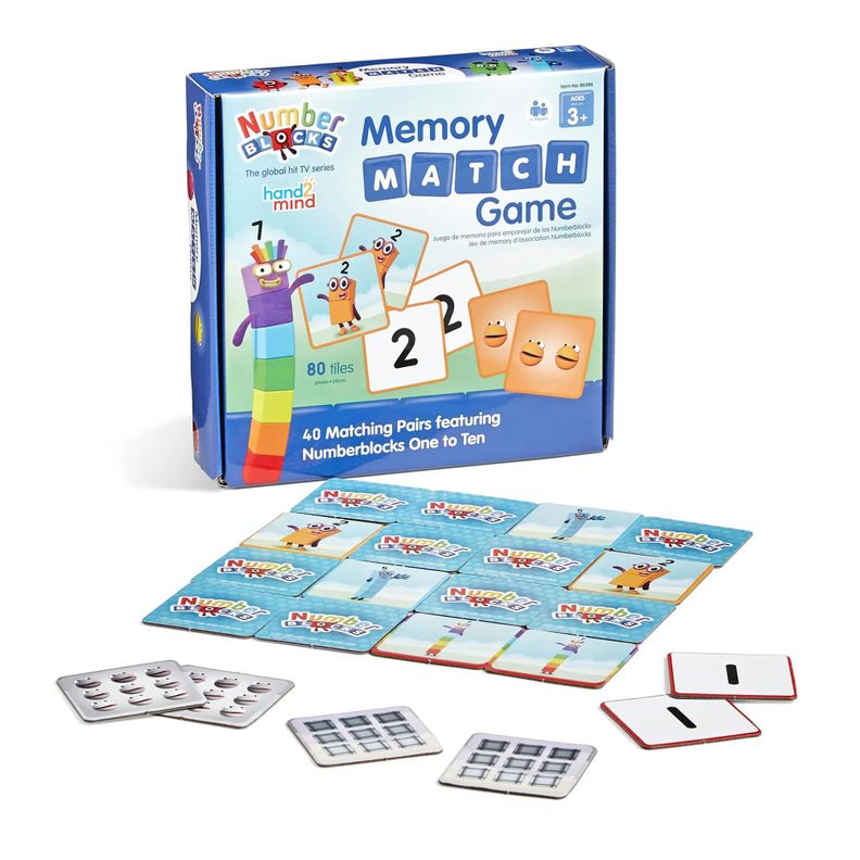 Numberblocks Juego Memorice Niños - Amigos 1 Al 10 80pzs-0