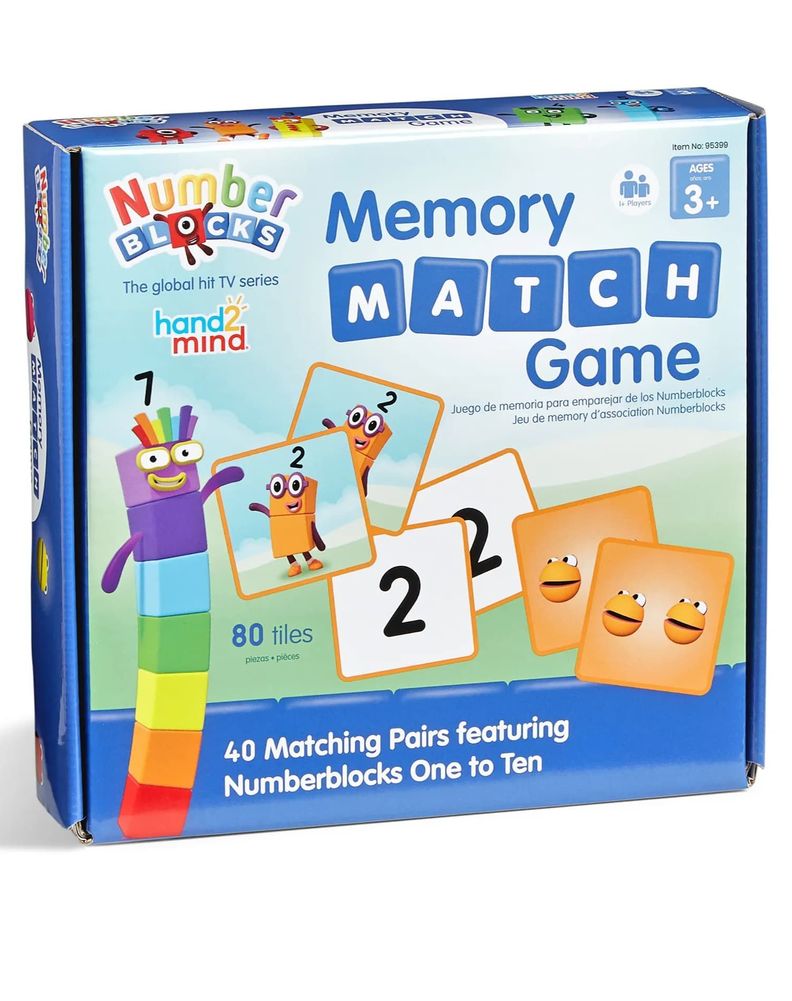 Numberblocks Juego Memorice Niños - Amigos 1 Al 10 80pzs-1