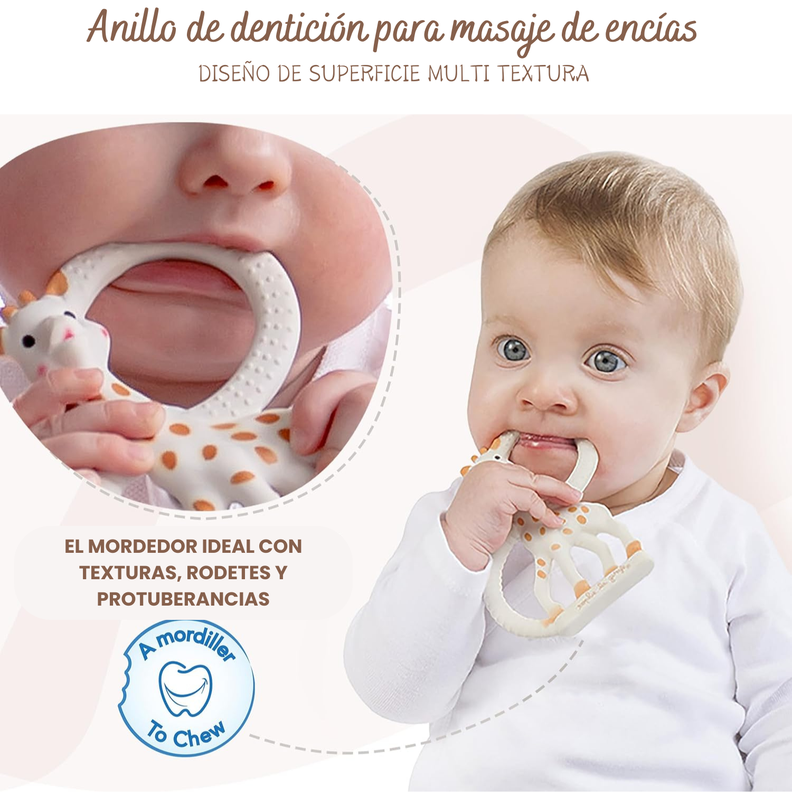 Sophie La Girafe - Anillo Mordedor Sensorial SoPure Bebes-4