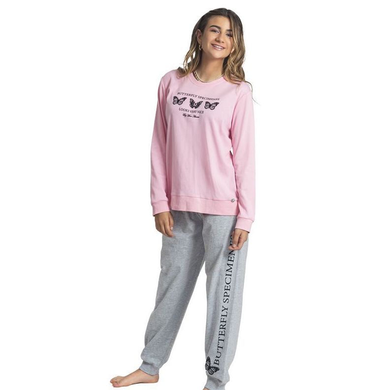 Pijama algodón rosado Art 31535-0