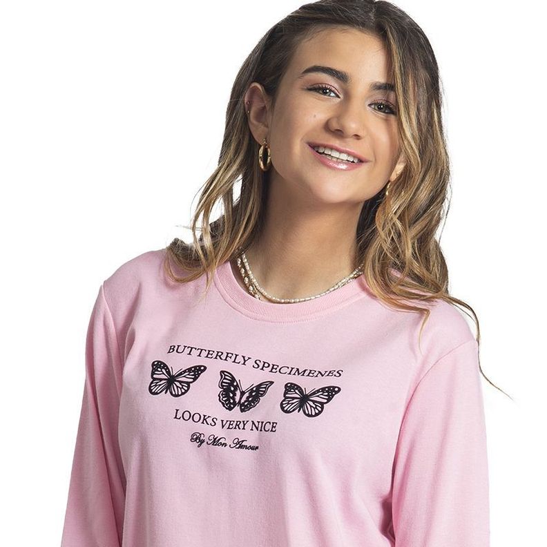 Pijama algodón rosado Art 31535-1