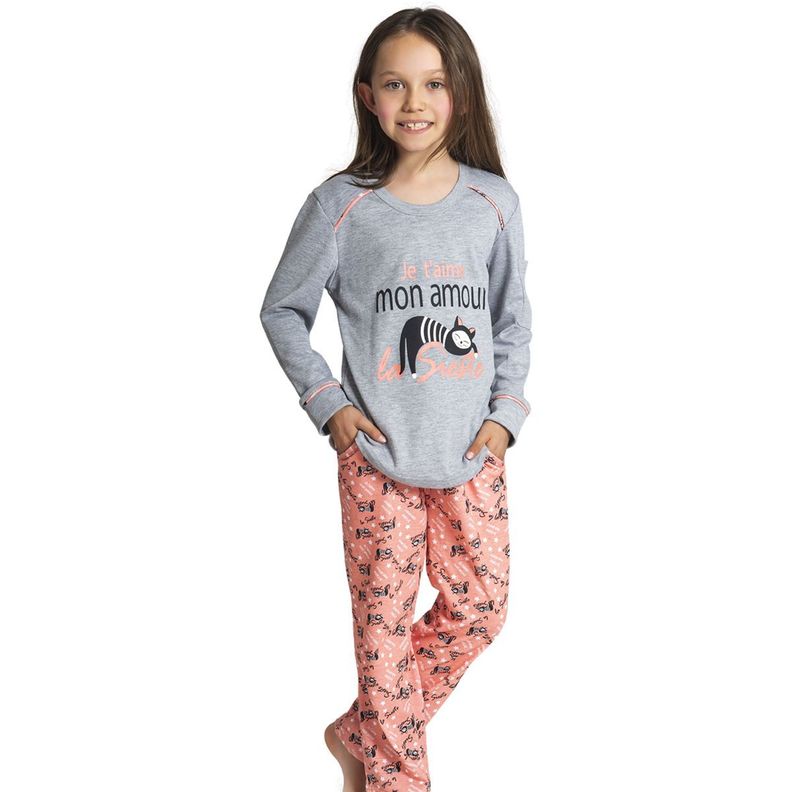 Pijama Mon Amour algodón 21662P Coral-0