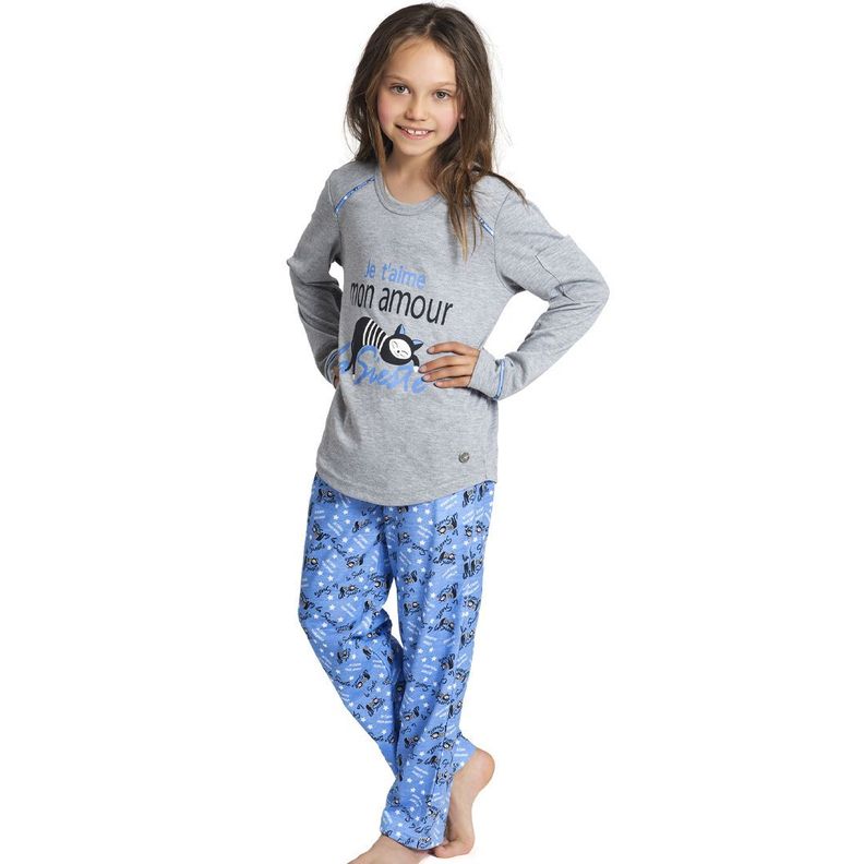 Pijama Mon Amour algodón 21662G Azul-0
