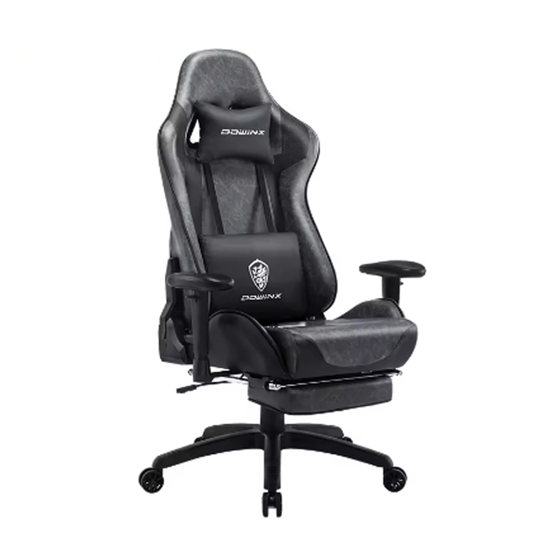 Silla Gamer Dowinx BLACK CARBÓN Con Masajeador Lumbar-0