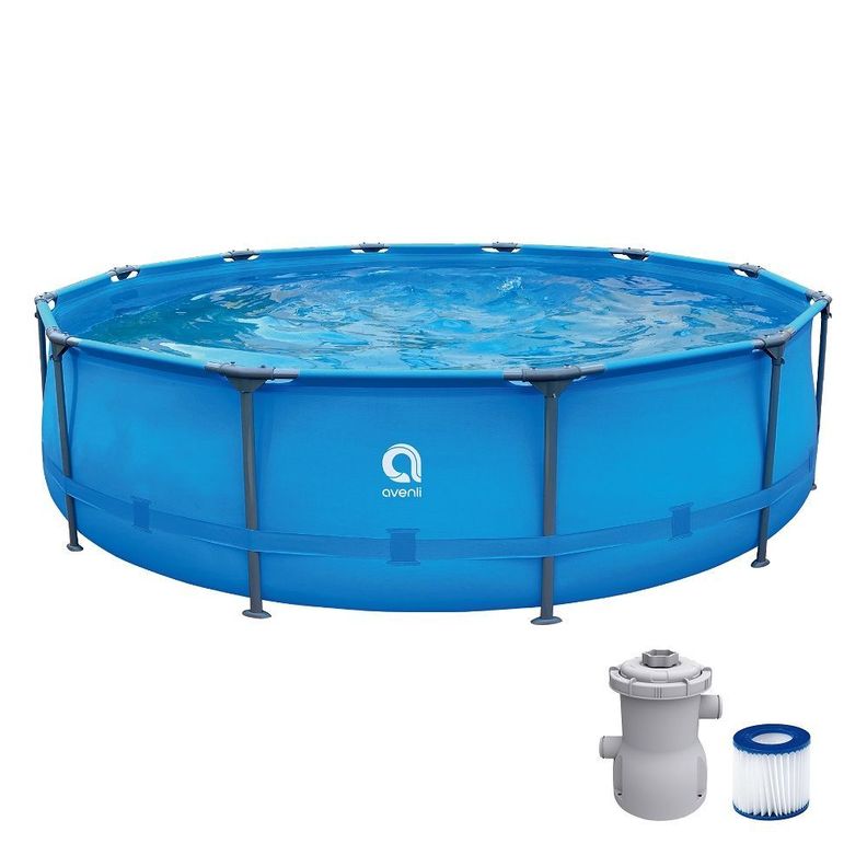 Piscina estructural redonda con accesorios-0