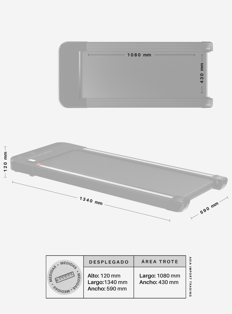 Trotadora TREADMILL Plana-4