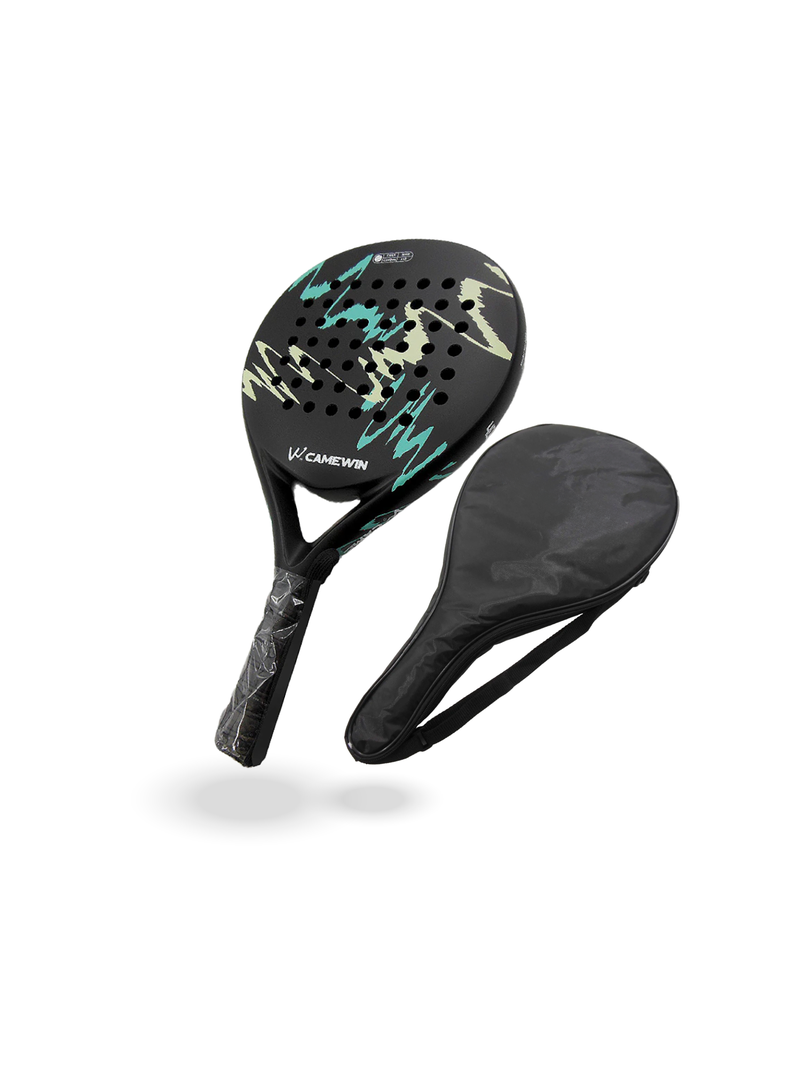 Pala de Padel Negra con Verde modelo 4018-0