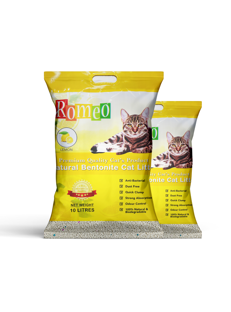 Arena Absorbente para gatos aroma Limón 16k-0