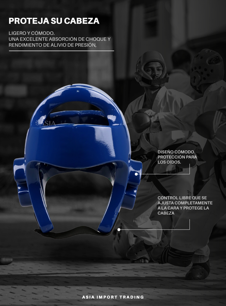 Casco Boxeo Azul L-1