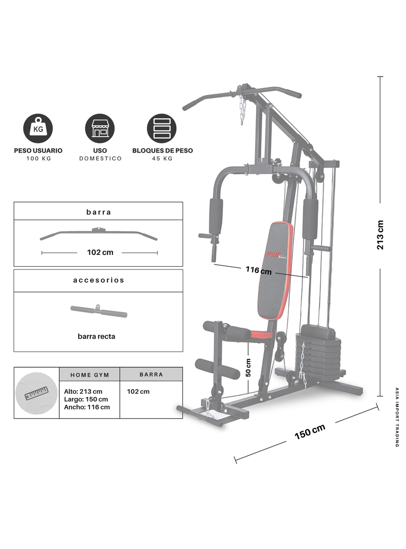 Home Gym Multifuncional HG5601-3